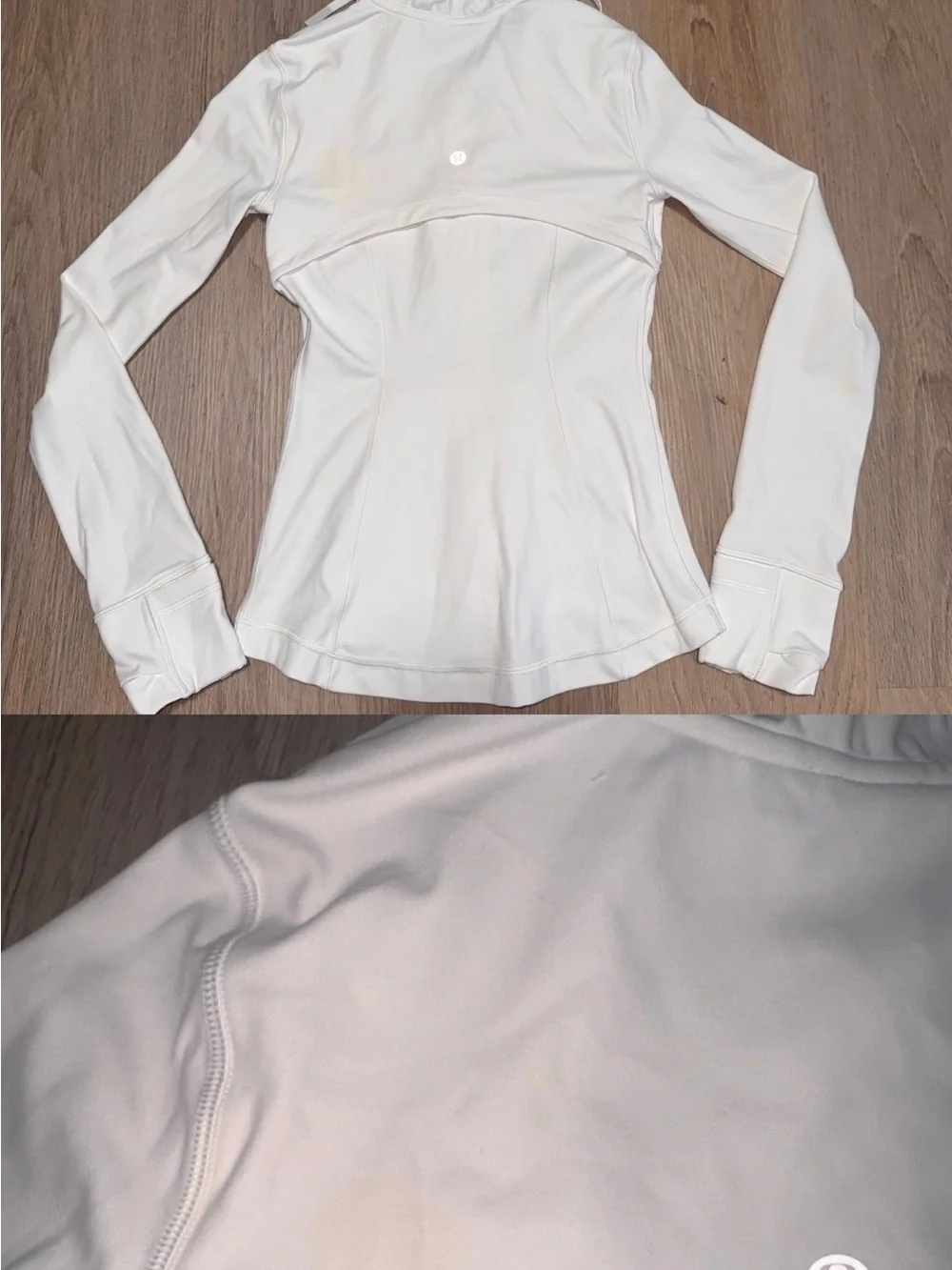 Lululemon Women’s White Hooded define Active Jacket